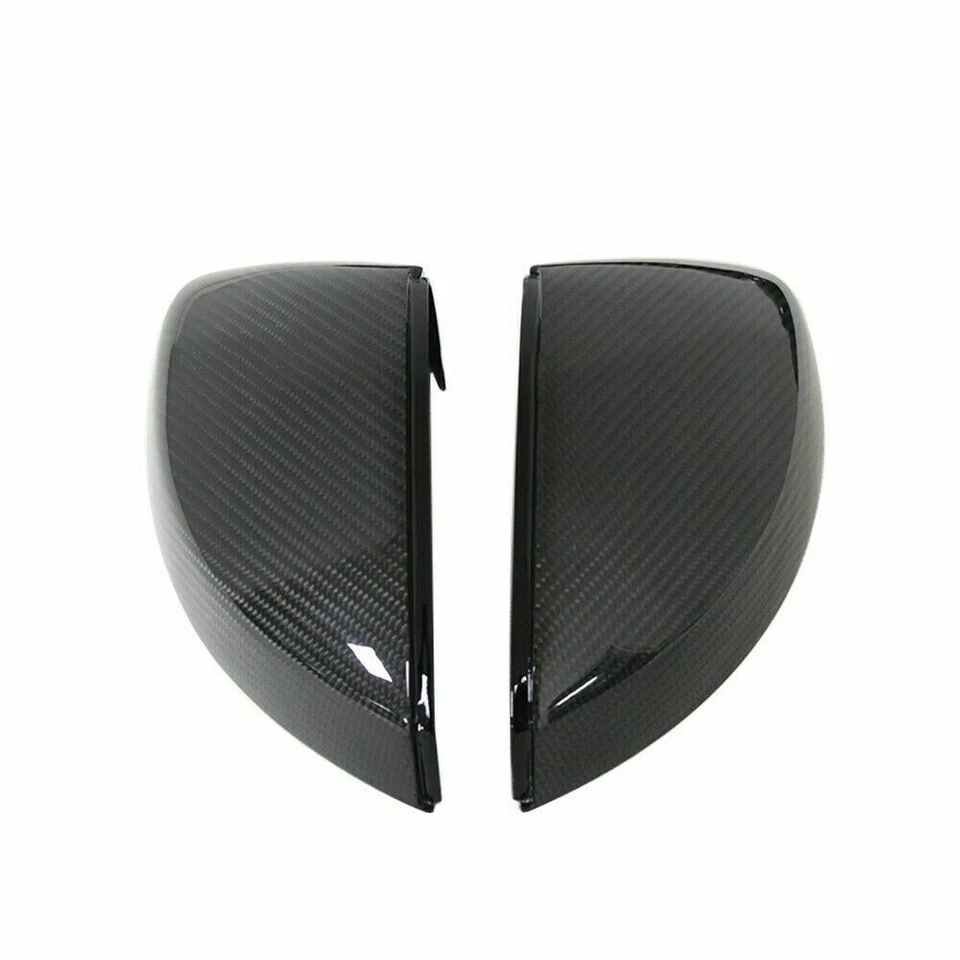 Tapas de fibra de carbono para Audi A3 S3 RS3 con lámpara de asistencia 2014-18 Foto 4 de 4