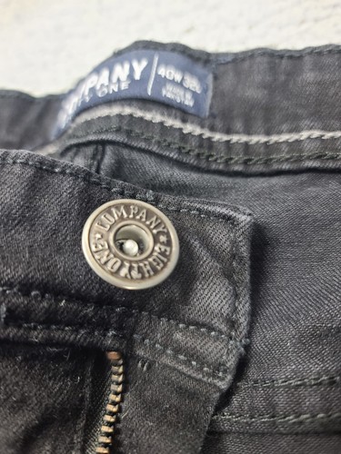 Company Eighty One Mens Black 5 Pocket Stretch Denim Jeans 40x32 - Picture 4 of 12