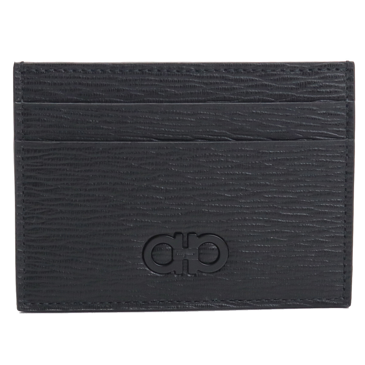 Salvatore Ferragamo Color Black Card Holder Money Clip Size W10×H7.5cm Wallet eBay