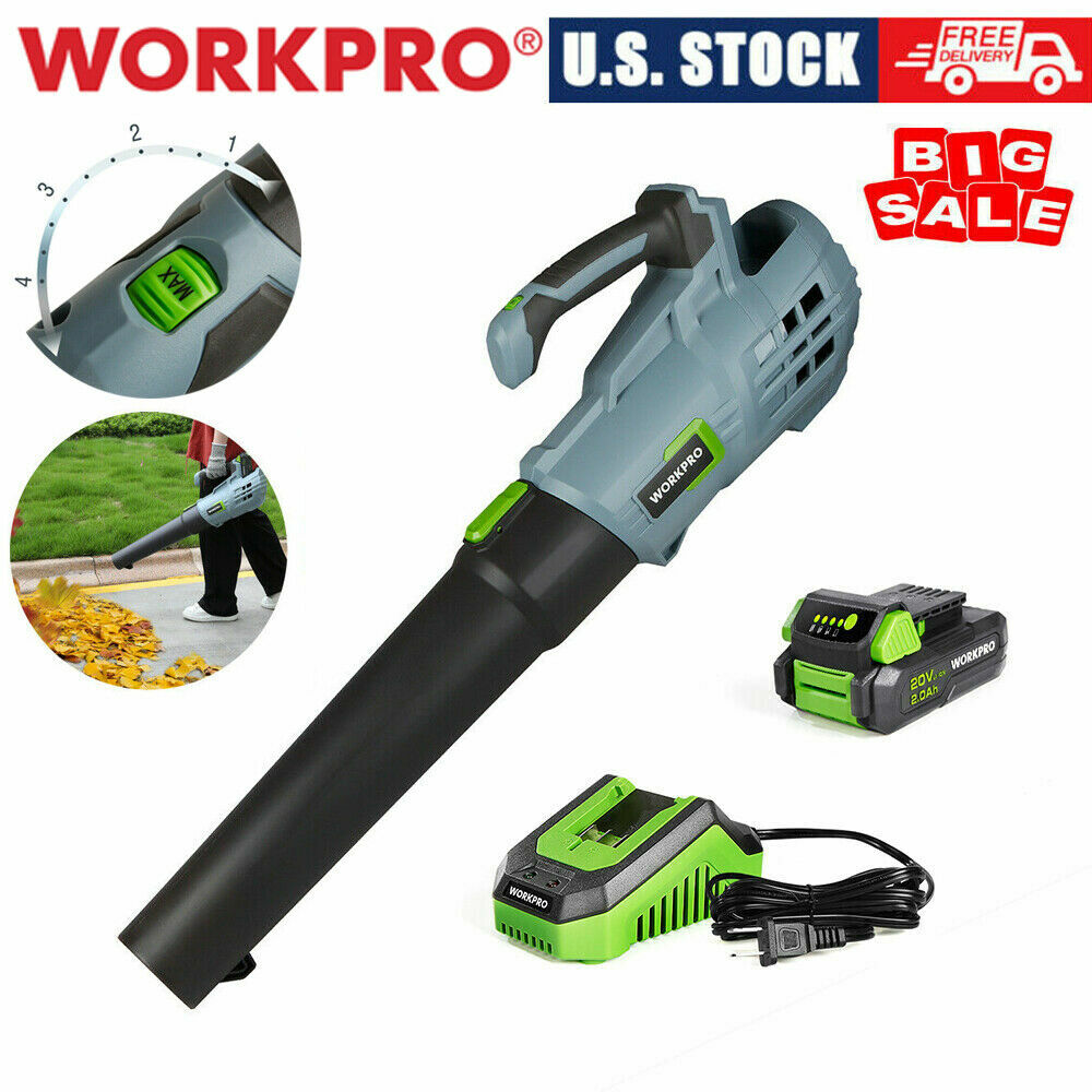 WORKPRO 20V Cordless Hedge Trimmer/Leaf Blower/String Trimmer w/Battery&Charger
