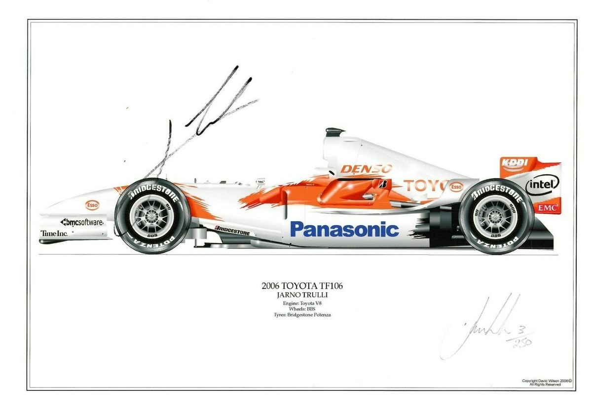 Fernando Alonso signed 2005 Renault R25 Limited Edition Art