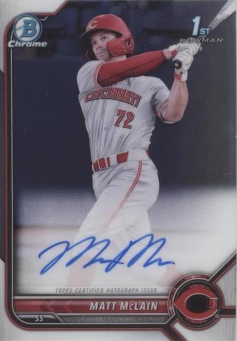 2022 Bowman - Matt McLain #CPA-MM - 1 of 1