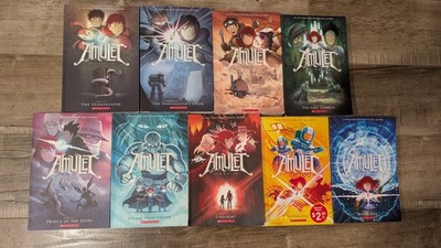 Amulet Graphic Novel Set Complete 1-9 Kazu Kibuishi Scholastic Paperback Lot