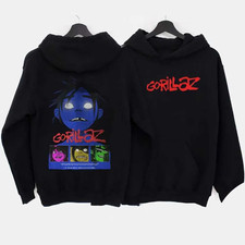 Gorillaz Print Oversized Hoodie