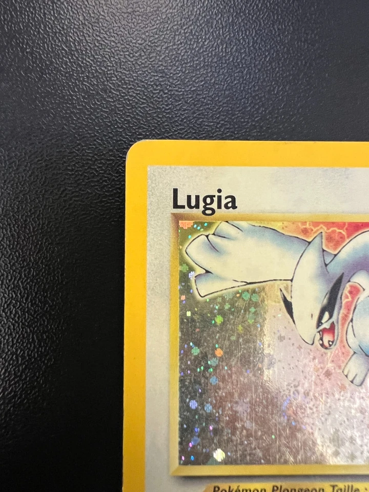 Pokemon FRENCH Lugia 9/111 Neo Genesis Holofoil Heavily Played - Image 2 of 4