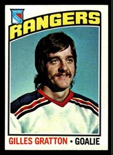 1976-77 Topps Gilles Gratton #28 - New York Rangers - NM+
