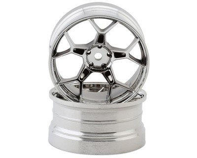 DS Racing Feathery Split Spoke Drift Wheels (Chrome) (2) (8mm Offset)
