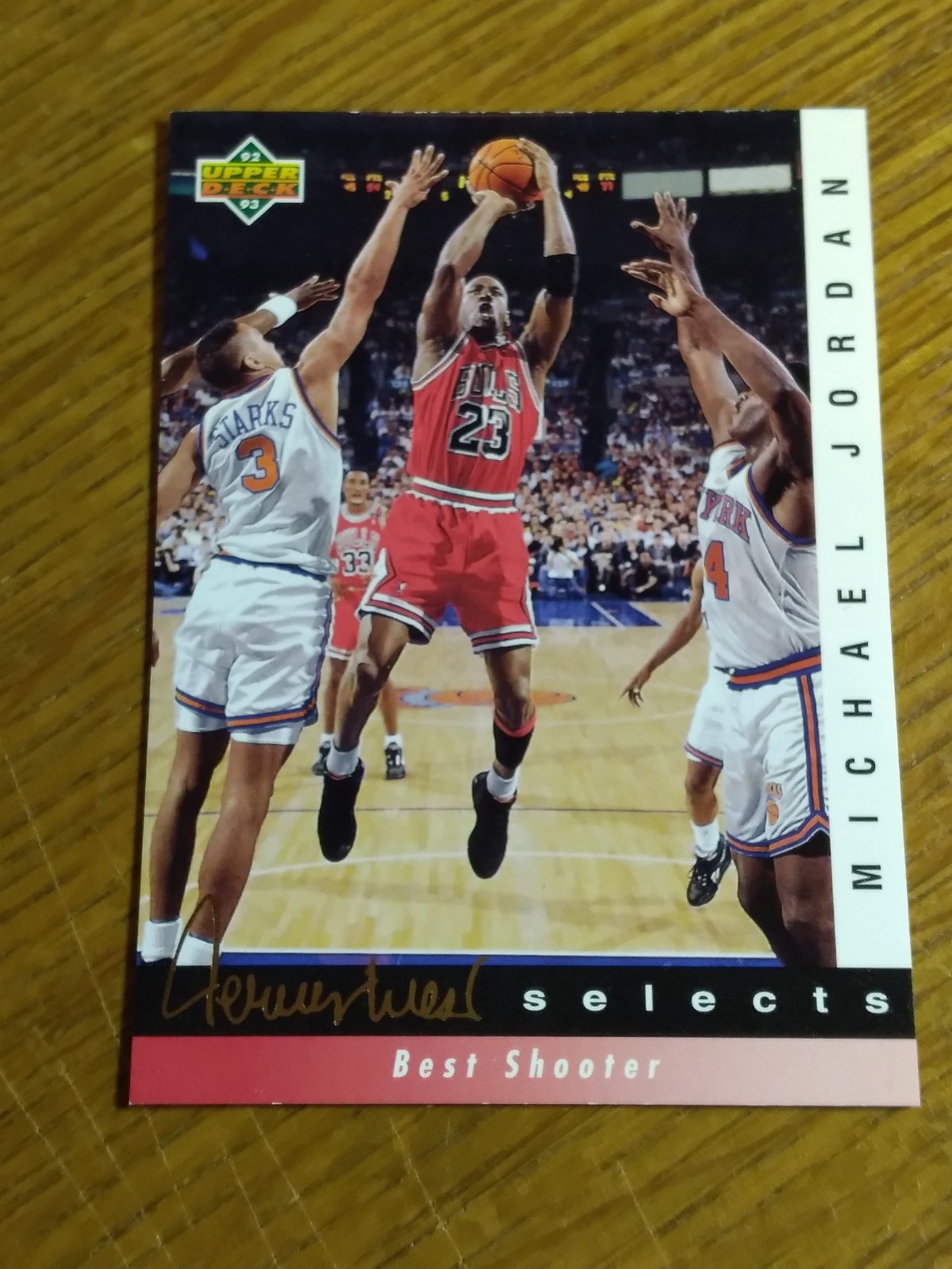 1992-93 Upper Deck #JW1 Jerry West Selects Chicago Bulls Michael Jordan EX-NrMt