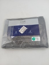 CGK Linens Microfiber Queen Flat Sheet Grey Hotel Quality Soft Cooling Bedding