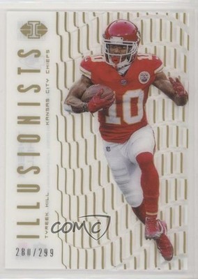 2018 Panini Illusions Illusionists Gold 280/299 Tyreek Hill #ILL-TH 7ti