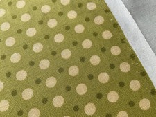 Cotton Fabric Geometric Polka Dots Green By Moda fabric 44  x 37  511
