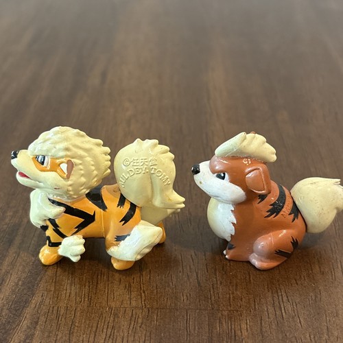 Vintage 1999 Auldey Tomy Pokemon Figure Growlithe And Arcanine - Picture 4 of 5