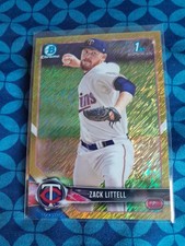 2018 Bowman Chrome Gold Shimmer 1st Zack Littell 26/50