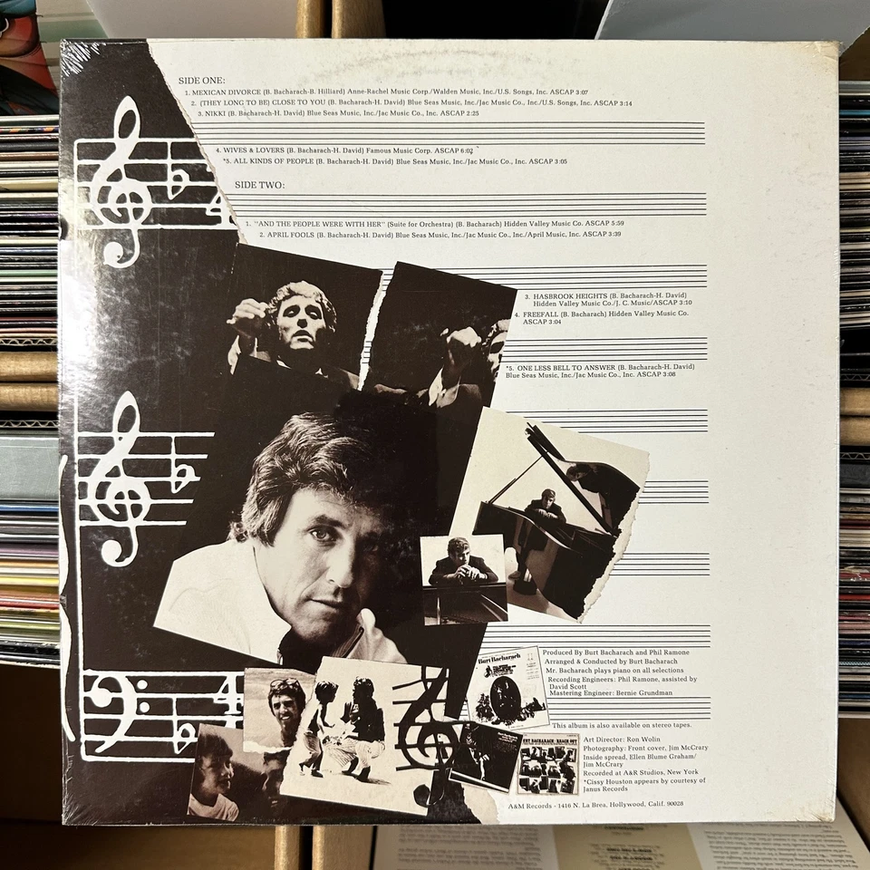 Self Titled Record Vinyl 12” Burt Bacharach A&M SP 3501 Pop Vintage Pressing - Image 2 of 3