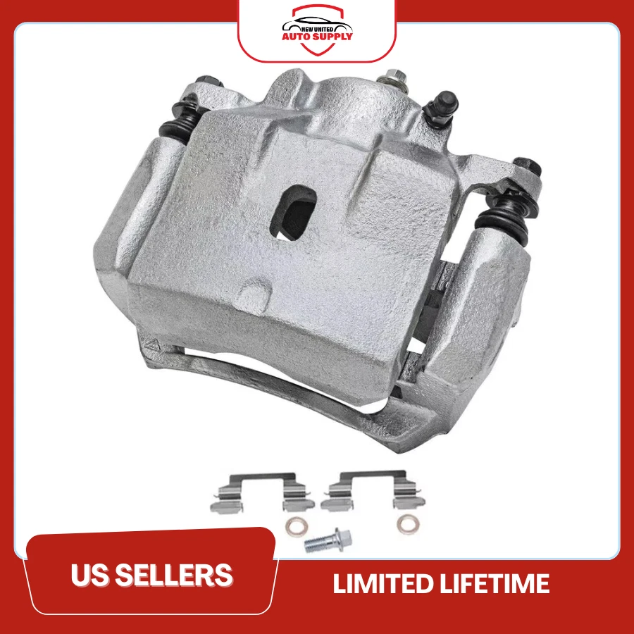 Pinça de freio dianteira esquerda com suporte para 2004-2012 Chevy Malibu G6 Solstice Aura - Imagem 2 de 2