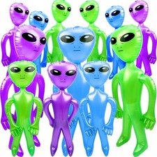 12 Pieces 67 Inch 35 Inch Jumbo Inflatable Alien Giant Inflate Alien Blow up ...