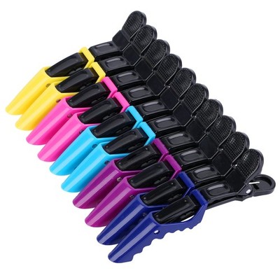Alligator Styling Sectioning Hair Clips 10 Pack Double-Hinged Pro Salon