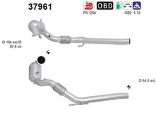 AS Katalysator 37961 für SEAT LEON 5F1 SC 5F5 ST 5F8 Cupra VW GOLF 7 5G1 BQ1 BE1