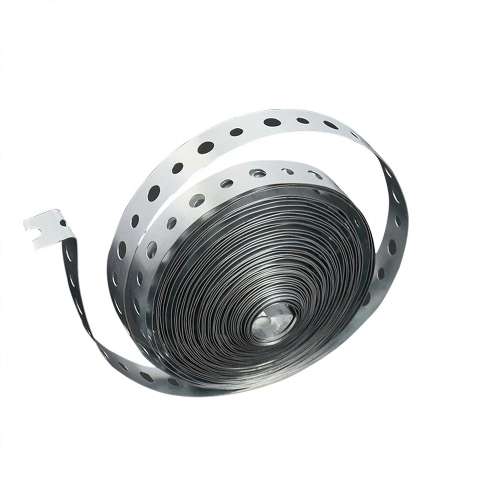 Galvanized Metal Pipe Strap 15M x 18mm for Home Organization Strapping Roll - Image 4 of 4
