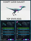 COMPY Top Stats  EGG PAIR -  Ark Survival Ascended Official PVE PC/XBOX/PS5