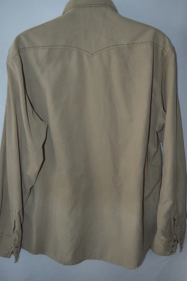 Roper Men's Suede Shirt Jacket Size XL Rancher Shacket Lined Snaps - Image 2 of 4