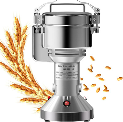 Electric Grain Mill 150G Flour Mill Home for Wheat Corn Rice Spices Herbs | Safe