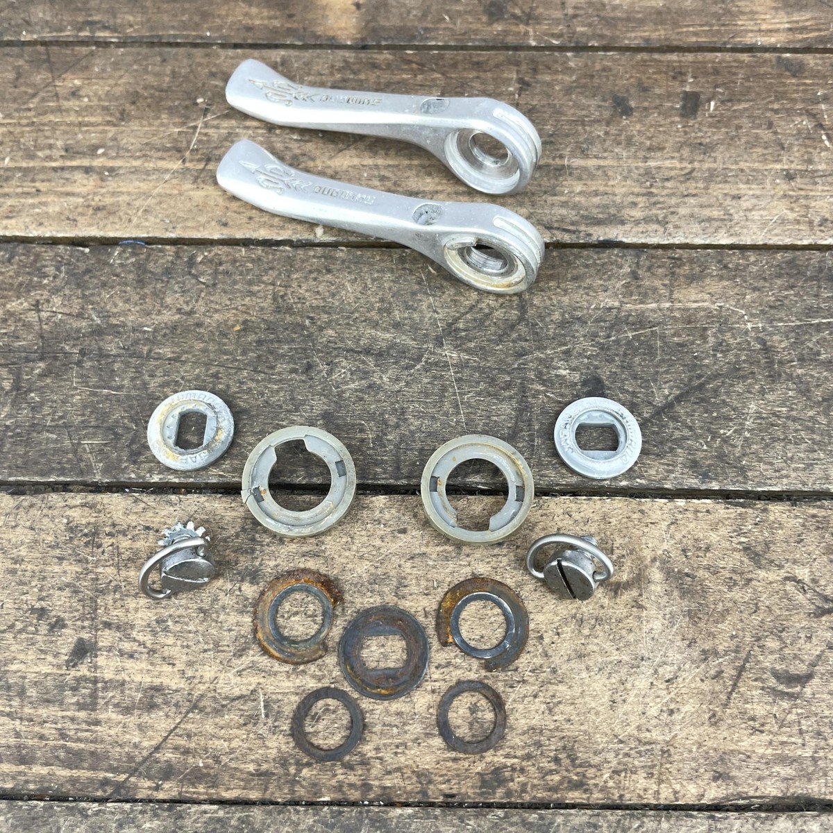 Vintage Shimano Golden Arrow Downtube Friction Shifter Set Braze