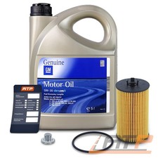ÖLFILTER+5L ORIGINAL OPEL GM 5W-30 DEXOS MOTORÖL FÜR OPEL TIGRA 1.4 VECTRA C 1.8