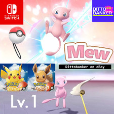 Pokemon Let's Go Pikachu/Eevee Lv.1 MEW Poke mitico più INVIO VELOCE