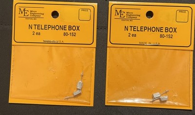 Micro Engineering Co N Scale N Telephone Box 2 Ea 80-152 ￼