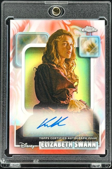 Elizabeth Swann 2026 Topps Chrome Disney Refractor Auto Keira Knightley #AA-KN