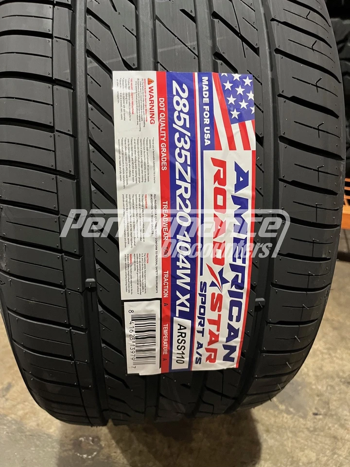 1 New American Roadstar Sport AS Tire 285/35R20 104W XL BSW 285 35 20 2853520 - Image 2 of 4