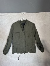 SANCTUARY Green Army Utility Jacket Women Size Medium. Boho Casual