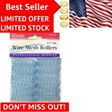X-Small 1/2 Inch Wire Mesh Rollers   12 Count Heatless Curlers for Defined Curls