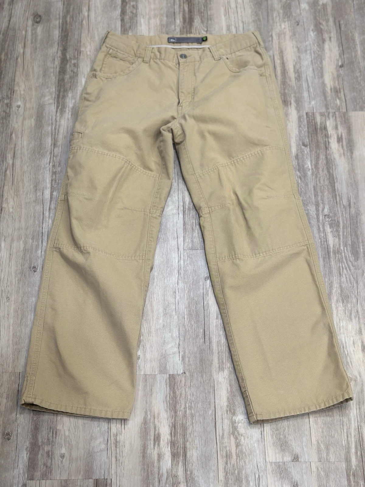 REI Khaki Co-Op Pants 32 x 30 Hiking Canvas Cargo Organic Cotton