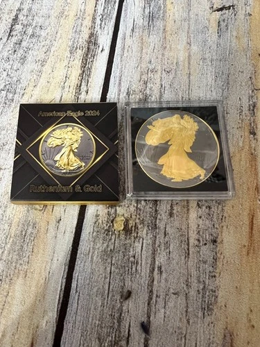 2024 Black Ruthenium & Gold $1 Coin .999 Silver