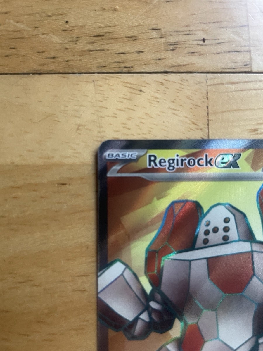 Regirock Ex Full Art 214/182 English DRI Pre-release Event Pull | eBay
