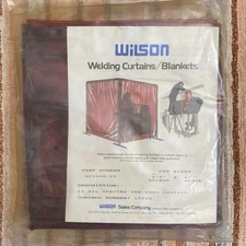 Wilson Industries RC1066-25 14Mil Orange See Thru Welding Curtain 5'8" x 6’