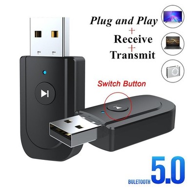 USB 5,0 Audio Adapter Sender Empfänger für TV/PC Auto AUX Lautsprecher