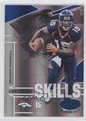 2008 Leaf Certified Materials Skills Blue 29/100 Brandon Marshall #CS-5 0a7