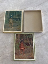 Antique C.S. Hammond Co. Early American Series Picture Puzzle No. 520