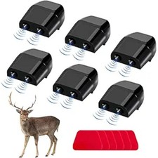 6 PCS Deer Whistles for Car, Automotive Deer Warning Whistle Devices-Black-6 PCS