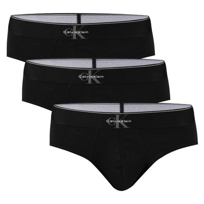 3 Pack CALVIN KLEIN Slips Cotton Stretch Briefs Baumwolle LV00NB4471-UB1 Schwarz