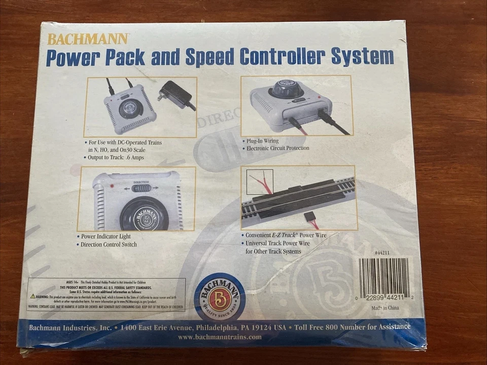 Bachman Power Pack And Speed Controller 44211, Brand New, For N, HO, And On30  - Image 3 of 3