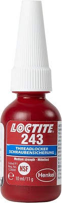 LOCTITE 243 Schraubensicherung 10ml   mittelfest, blau, Metallkleber, ölbeständi