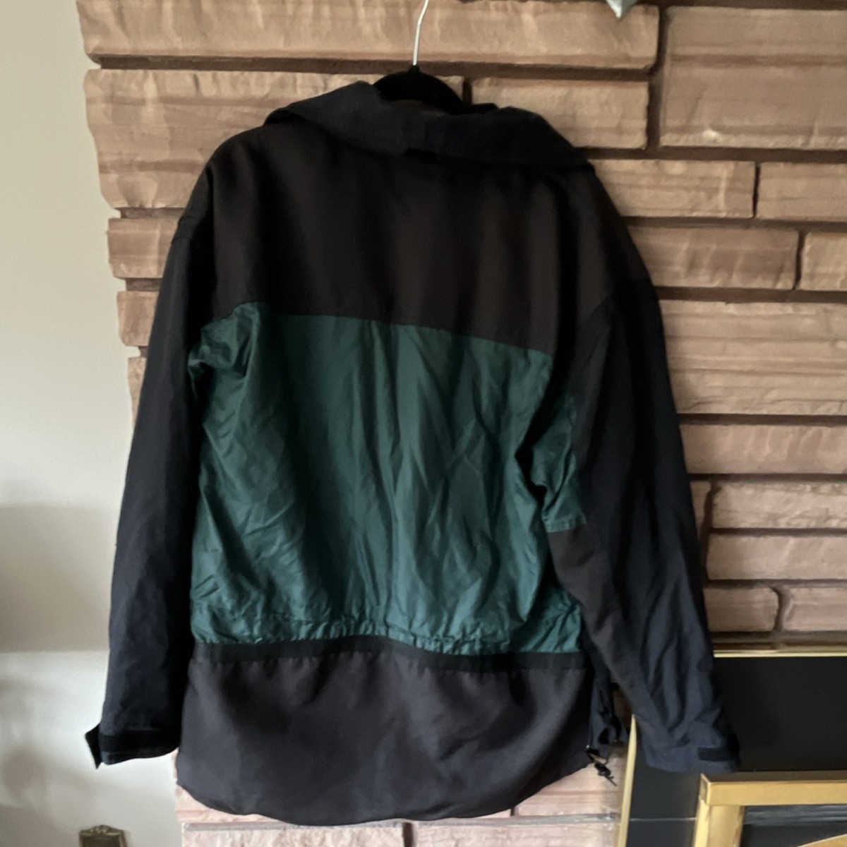 Precision Mountaineering Green Black Anorak Jacket Men's S Outdoor