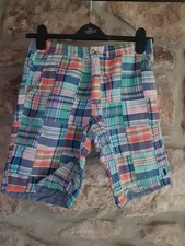 Ralph Lauren Reversible Chino Shorts 12 11-12 Years Patchwork Pinstripe