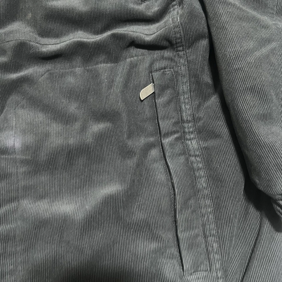 Abrigo Chaqueta The North Face Negro Para Hombre X-LARGE Pana Cremallera Rota Buen Estado Foto 4 de 4