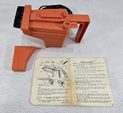 Vintage Deluxe STEAM-A-WAY Portable Steamer 1979 Garment Ties Dresses Made In US
