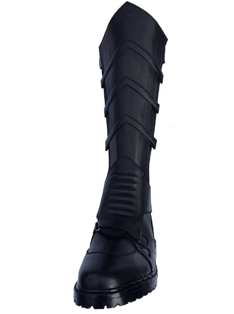 Michael Keaton 1989 Batman Cosplay Botas Unisex Motocicleta Cuero Disfraz Zapatos Foto 4 de 4